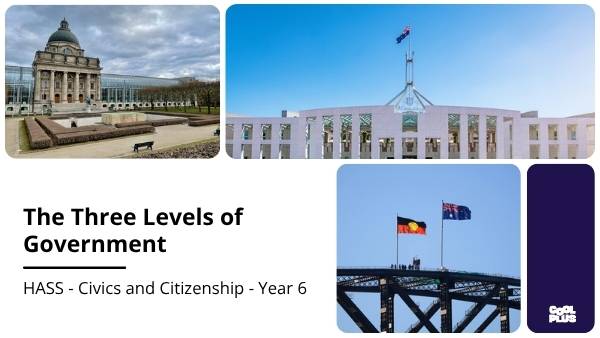 The Three Levels of Government Education Presentation — slide 1