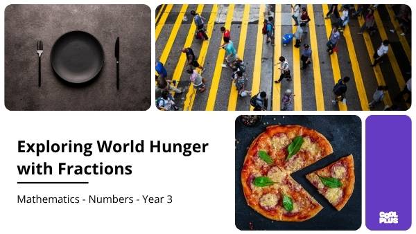 Exploring World Hunger with Fractions Education Presentation — slide 1
