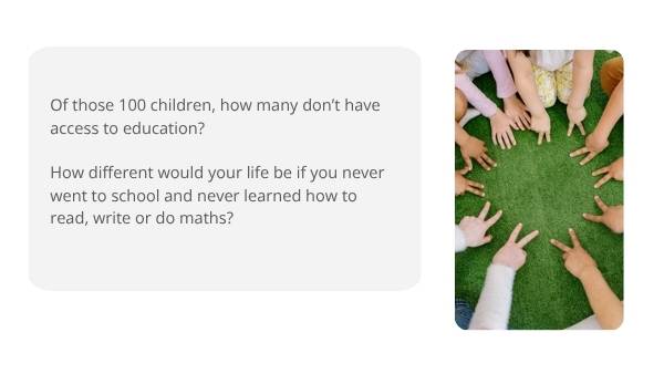 Exploring Access to Education Using Fractions Education Presentation — slide 5