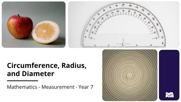 Circumference, Radius and Diameter Education Presentation — slide 1