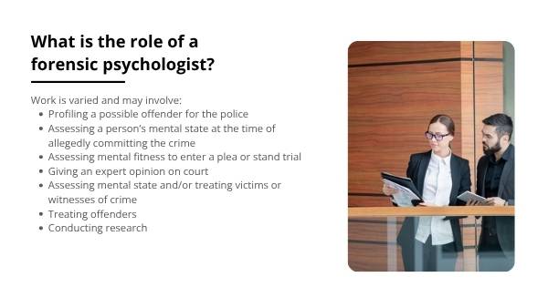 Real-life CSI: Forensic Psychology Education Presentation — slide 6