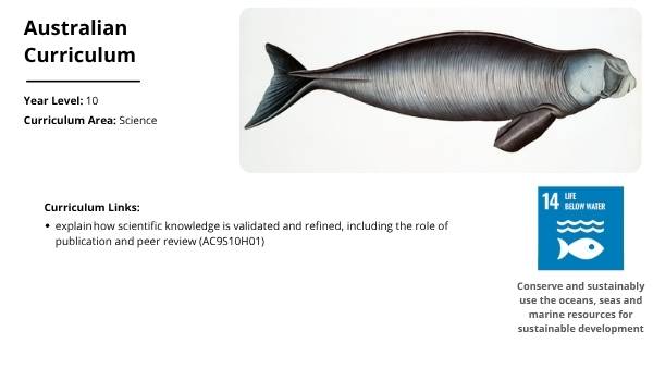 The Science of Saving the Dugong Education Presentation — slide 2