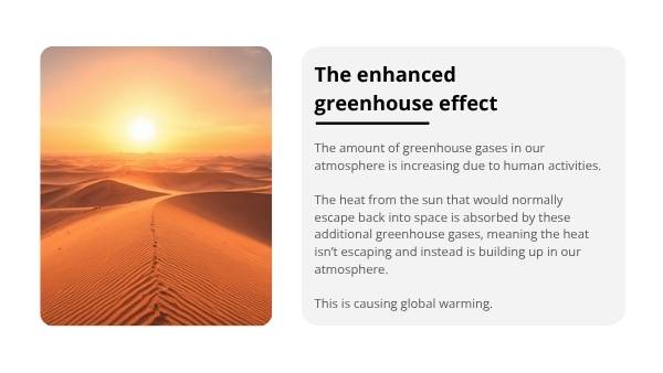 Climate Change And The Greenhouse Effect Education Presentation — slide 10