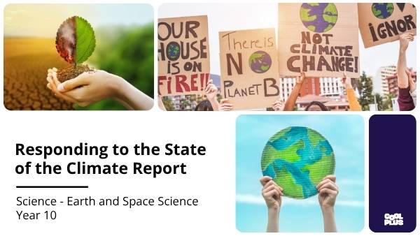 Responding to the State of the Climate Report Education Presentation — slide 1