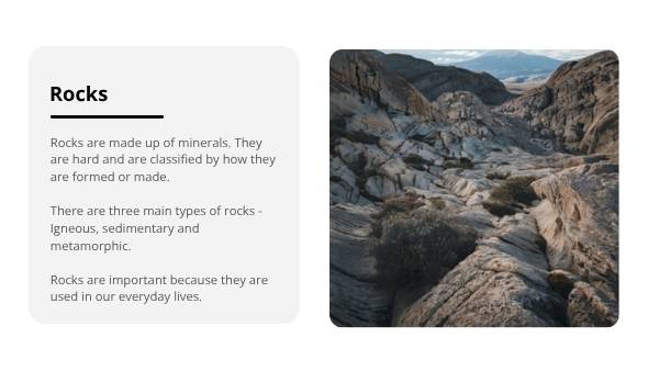 Rocks, Minerals and Soil Education Presentation — slide 6