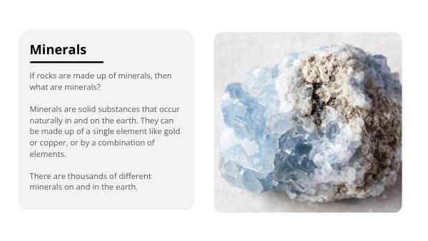 Rocks, Minerals and Soil Education Presentation — slide 8