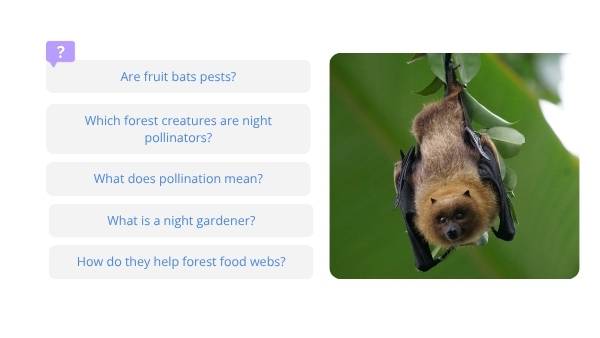 Fruit Bats: Nature's Night Gardeners Education Presentation — slide 3