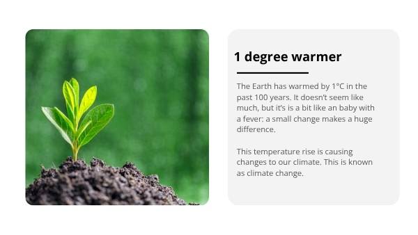 Climate Change vs Greenhouse Effect Education Presentation — slide 6