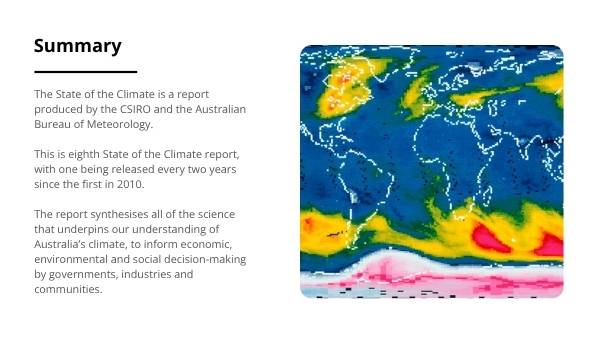 State of the Climate Report 2024 - Survival of Living Things Education Presentation — slide 3