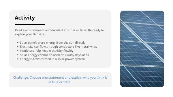 Power from the Sun Education Presentation — slide 8