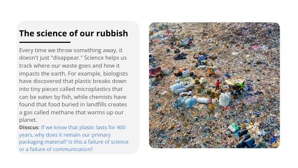 Waste in the World Education Presentation — slide 3