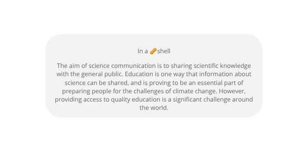 Science Communication and Climate Change Education Presentation — slide 3