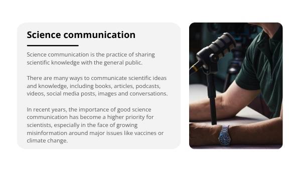 Science Communication and Climate Change Education Presentation — slide 5