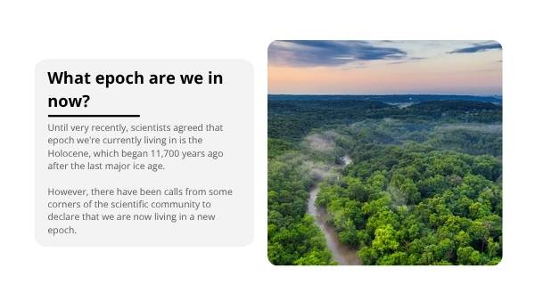 Living in the Anthropocene Education Presentation — slide 7