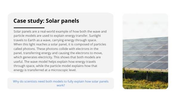Energy Transfer: Wave and Particle Models Education Presentation — slide 11
