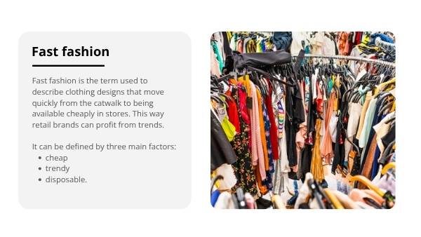 Exploring Fast Fashion Education Presentation — slide 8