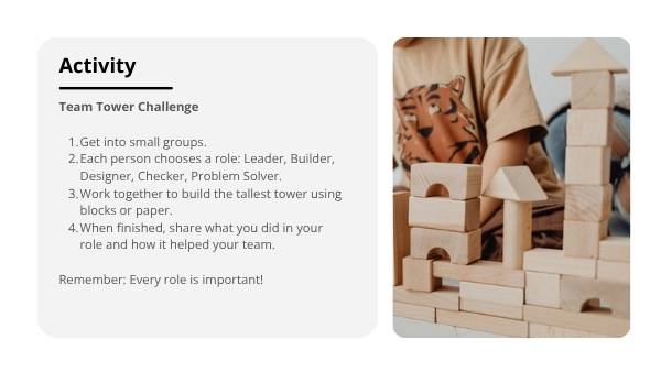 Teamwork Roles Education Presentation — slide 7