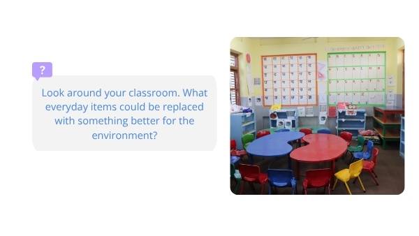 Designing for Less Plastic Education Presentation — slide 3