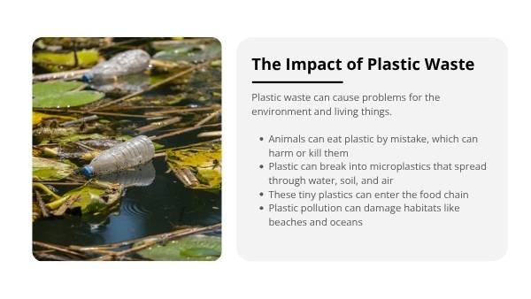 Designing for Less Plastic Education Presentation — slide 6