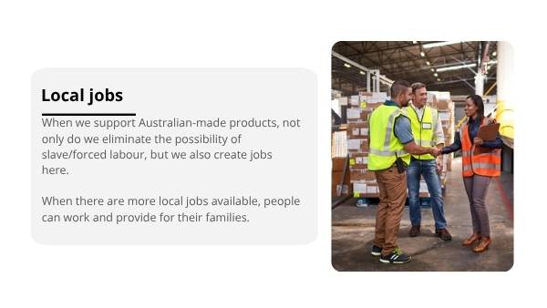 The Importance of Australian-Made Products Education Presentation — slide 7