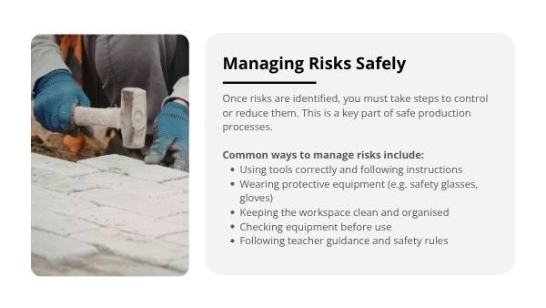 Identifying Risks and Hazards Education Presentation — slide 6