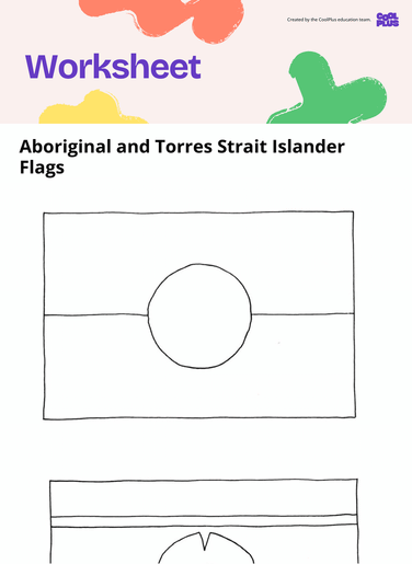 Aboriginal and Torres Strait Islander Flags Worksheet
