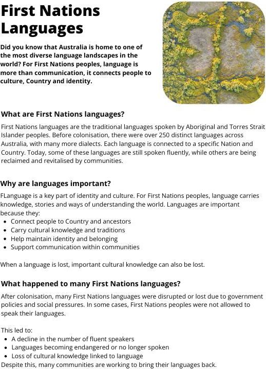 First Nations Languages Factsheet